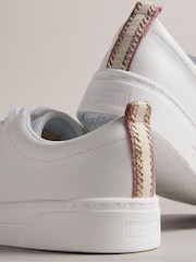 Ted Baker White Artioli Webbing Detail Cupsole Trainers - Image 3 of 4