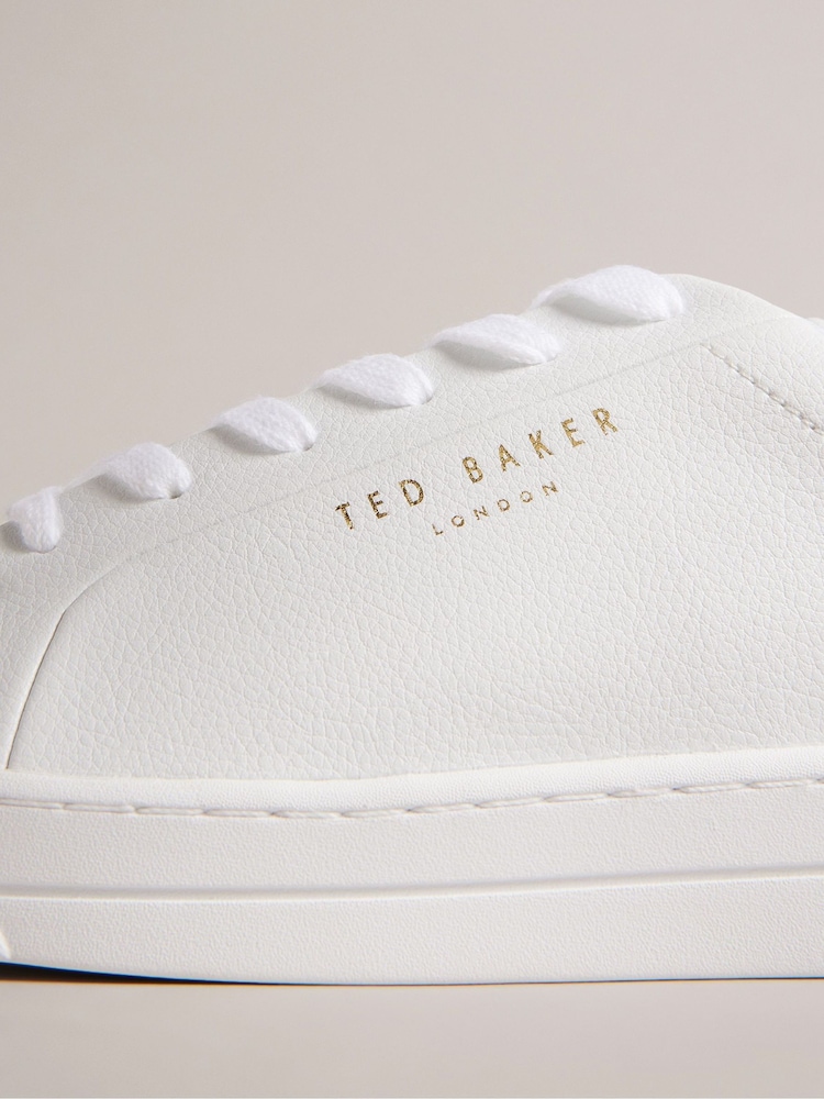 Ted Baker White Artioli Webbing Detail Cupsole Trainers - Image 4 of 4