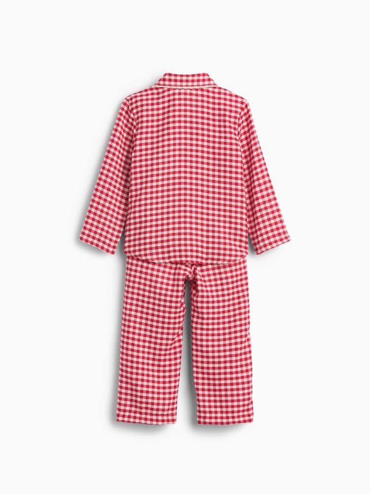 Gap Red Gingham Flannel Pyjamas Set (6mths-5yrs) - Image 4 of 4 Gap Red Gingham Flannel Pyjamas Set (6mths-5yrs) - Image 4 of 4