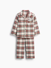 Gap Red & Cream Check Flannel Pyjamas Set (6mths-5yrs) - Image 4 of 5