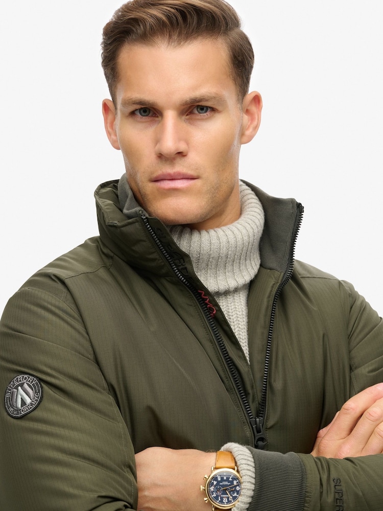 Superdry Army Khaki City Harrington Jacket - Image 3 of 5