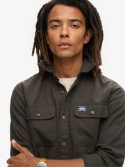 Schnittlauchgrün - Superdry Trailsman Flanellhemd aus 100% Baumwolle - Bild 3 von 4