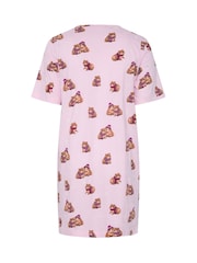 Yours Curve Pink Polka Dot Capybara Nightdress - Image 5 of 6