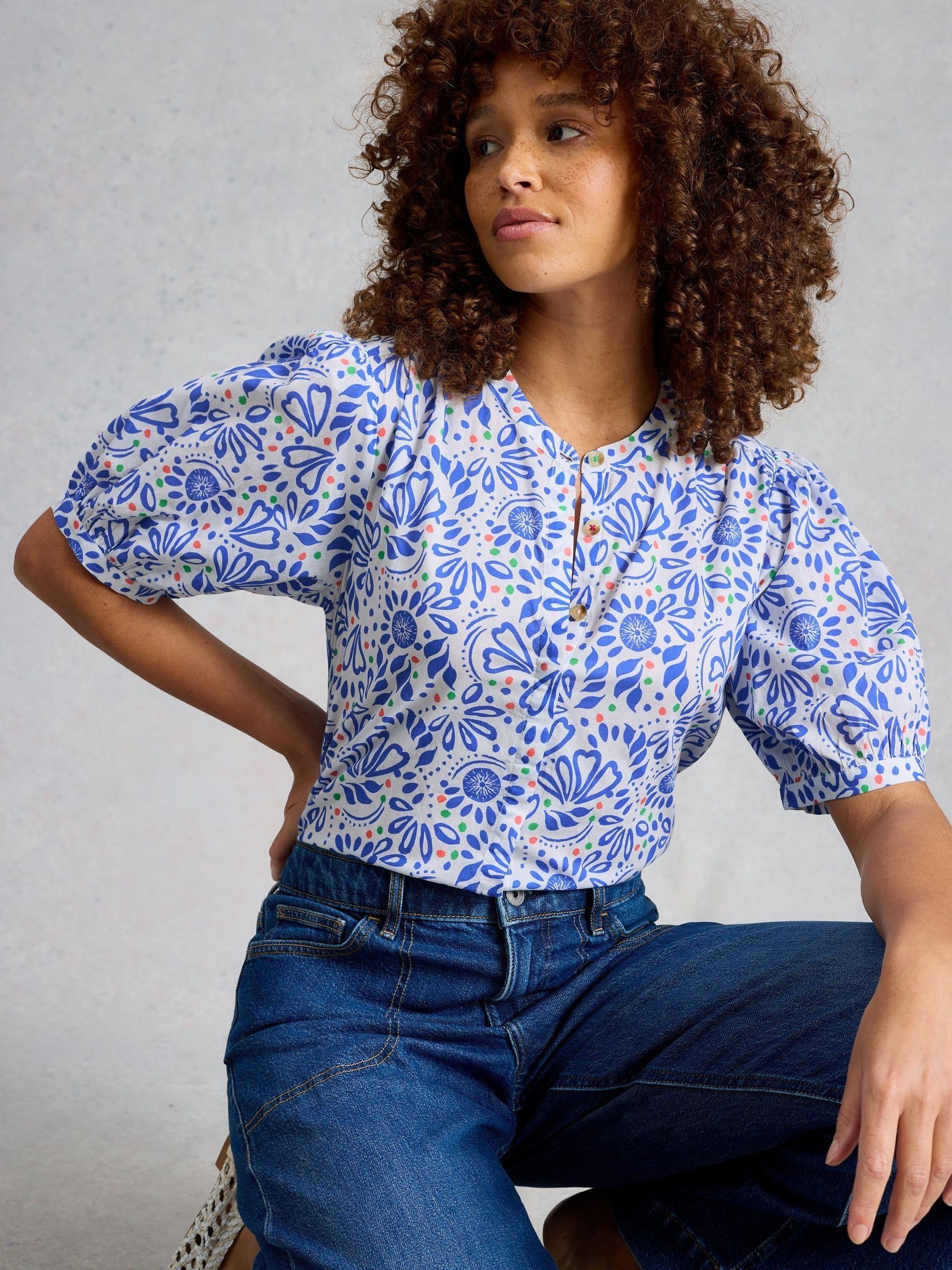 Buy White Stuff White Lana Cotton Top from Next USA