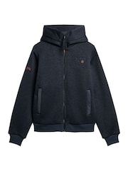 Azul mar - Cazadora bomber de punto unido con capucha de Superdry - Imagen 5 de 8