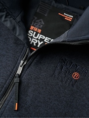 Azul mar - Cazadora bomber de punto unido con capucha de Superdry - Imagen 8 de 8