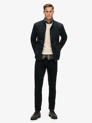 Eclipse-Marineblau - Superdry Merchant Wachs-Jacke aus 100 % Baumwolle - Bild 3 von 4