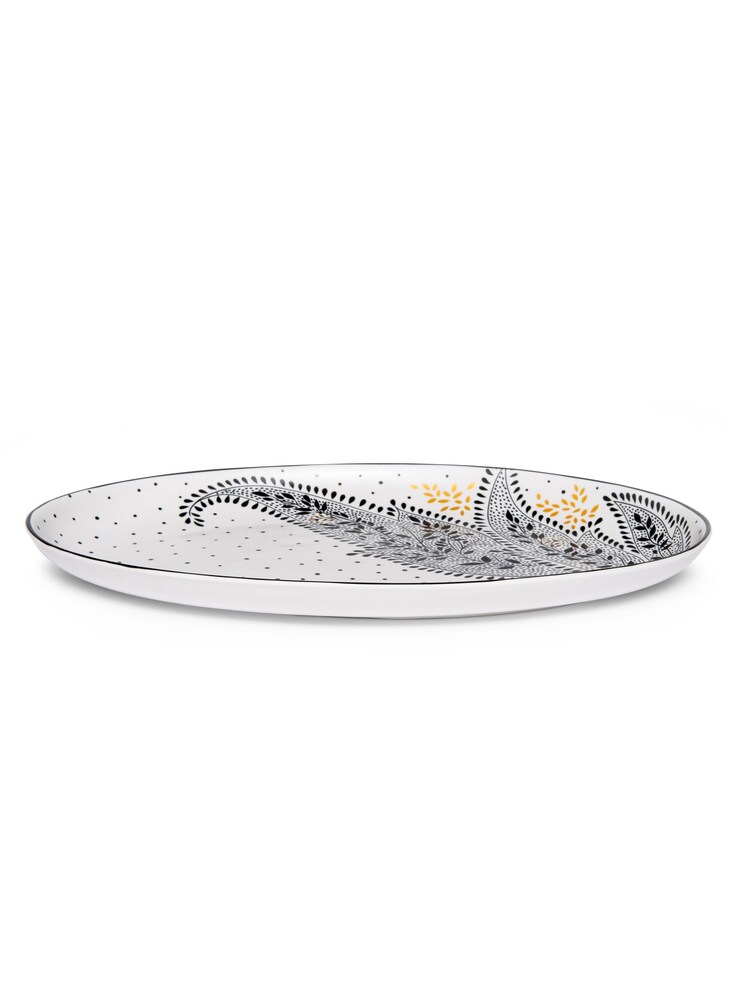 Sara Miller Artisanne Noir Medium Serving Platter - Image 3 of 3