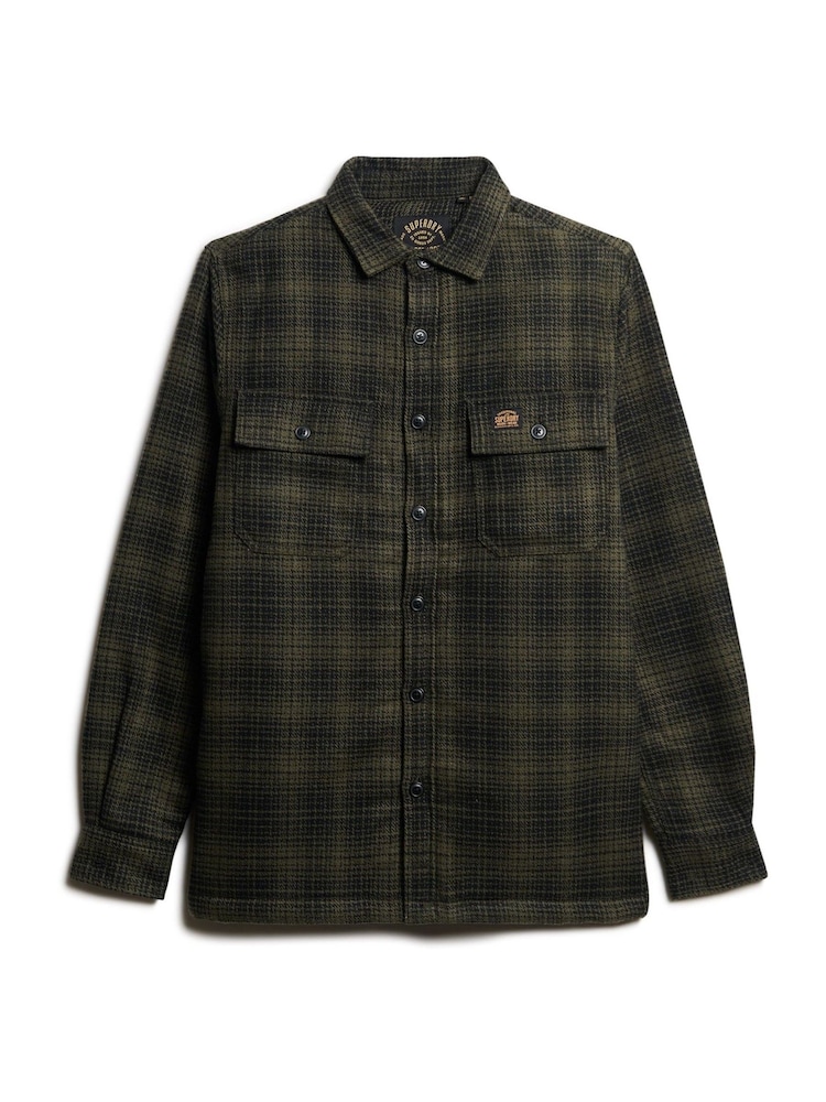 Olive degradado Haze - Sobrecamisa de lana Miller de Superdry - Imagen 4 de 4 Olive degradado Haze - Sobrecamisa de lana Miller de Superdry - Imagen 4 de 4
