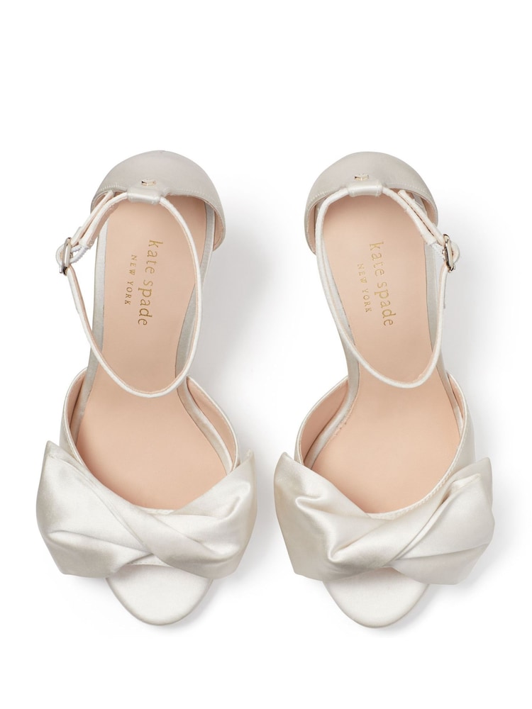 kate spade new york Satin Bridal Bow Court Heel Sandals - Image 5 of 5