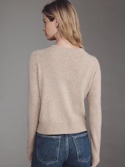 Dərirəngi - Antropologiya The Juliet Cashmere Crew Boyunlu Kardigan - 3şəkildən 2 şəkil