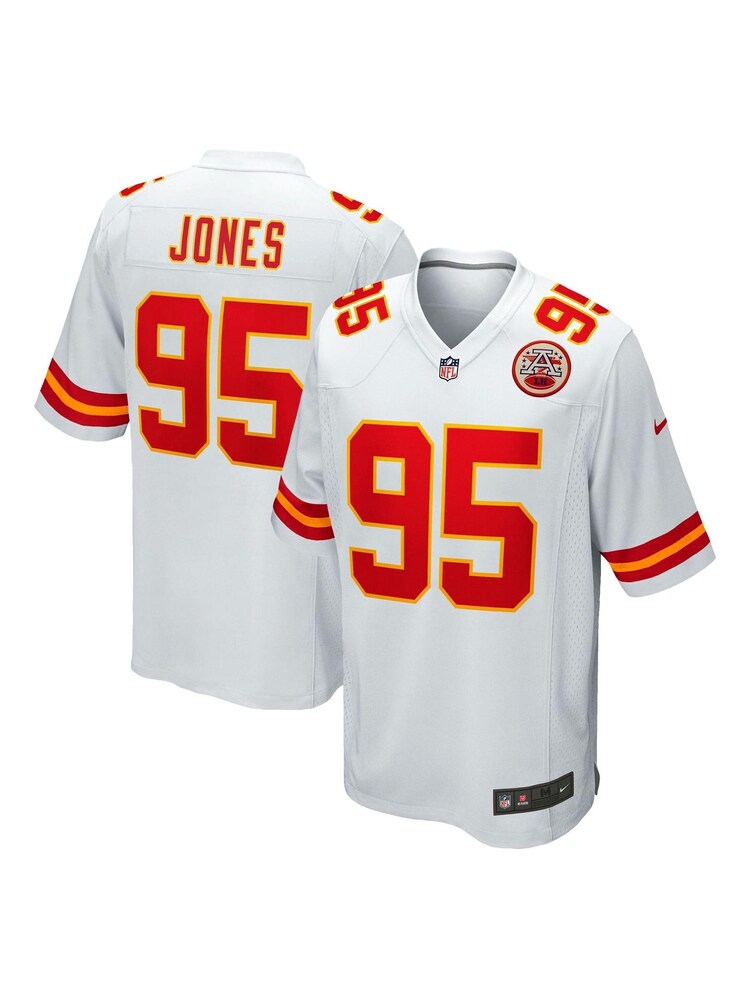 Nike White NFL Kansas City Chiefs Game Road Jersey - Chris Jones - Image 1 of 3