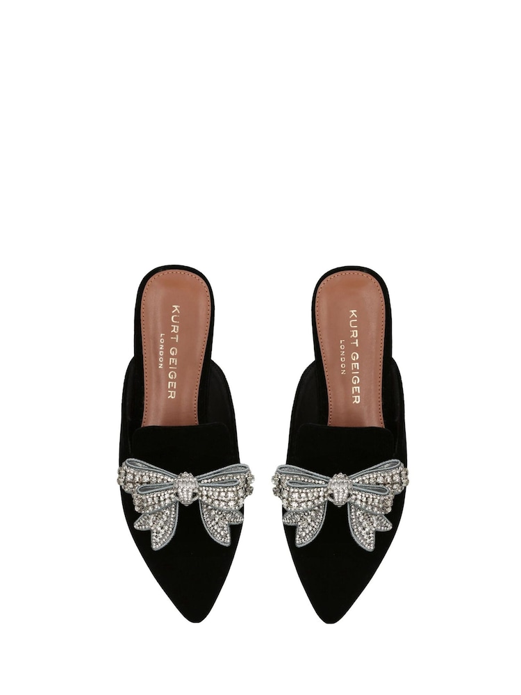 Kurt Geiger London Olive Bow Black Slippers - Image 5 of 5