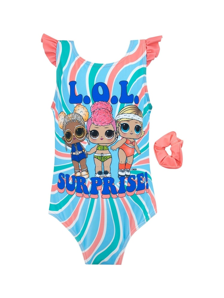 Character Blue LOL Surprise Swimsuit and Scrunchie Set - Image 1 of 5