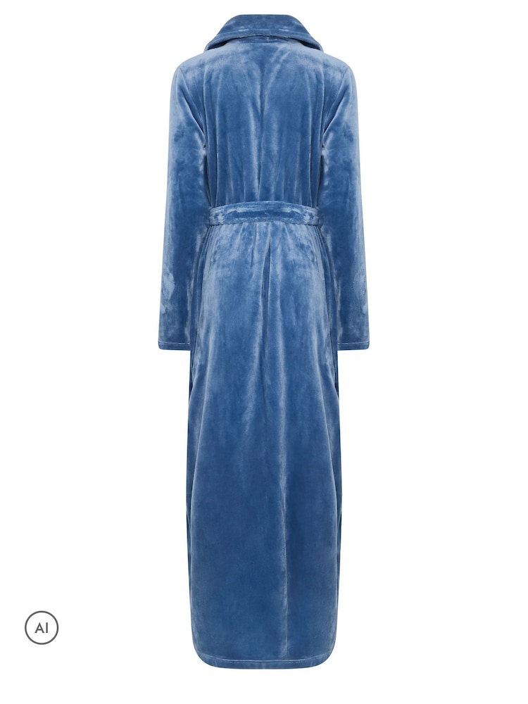 Long Tall Sally Blue Super Luxe Maxi Dressing Gown - Image 6 of 6 Long Tall Sally Blue Super Luxe Maxi Dressing Gown - Image 6 of 6
