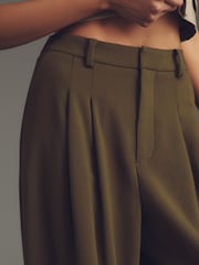 Anthropologie Green Maeve Avery Wide-Leg Pleated Trousers - Image 4 of 4