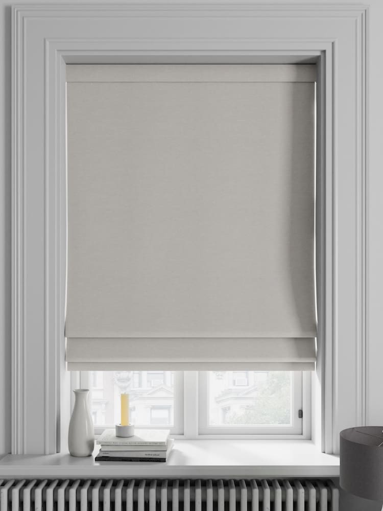 Oyster Natural Soho Made To Measure Roman Blind - Image 1 of 5