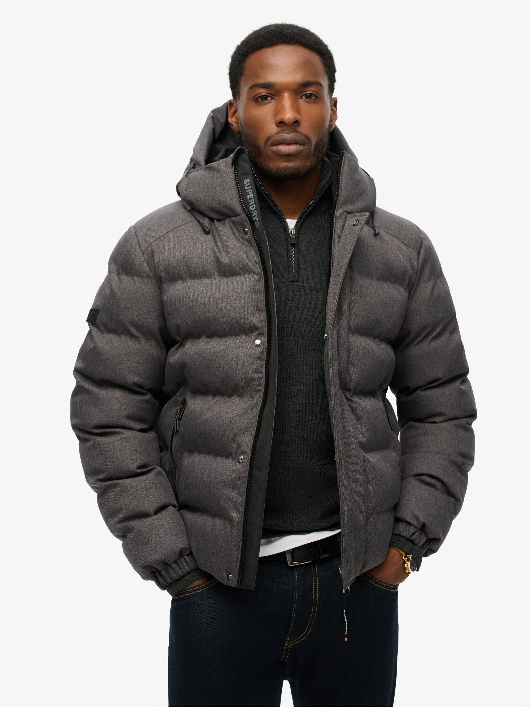 ジャケット・アウター Hooded Tweed Down Jacket MONCLER Tweed Down Jacket | endource