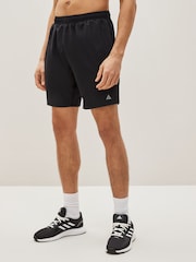 Black Regular Length Active Gym & Running Shorts - Image 1 of 7
