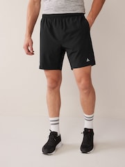 Black Regular Length Active Gym & Running Shorts - Image 2 of 7