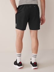 Black Regular Length Active Gym & Running Shorts - Image 3 of 7