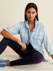 Azul marino - Leggings de punto roma - Imagen 1 de 5