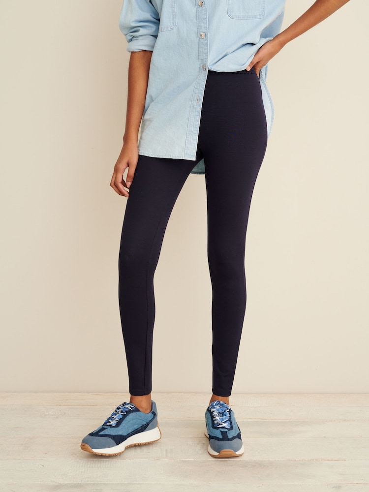 Azul marino - Leggings de punto roma - Imagen 2 de 5