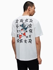 AllSaints White Pilot Crew Neck T-Shirt - Image 2 of 6