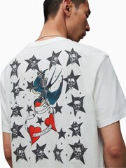 AllSaints White Pilot Crew Neck T-Shirt - Image 5 of 6