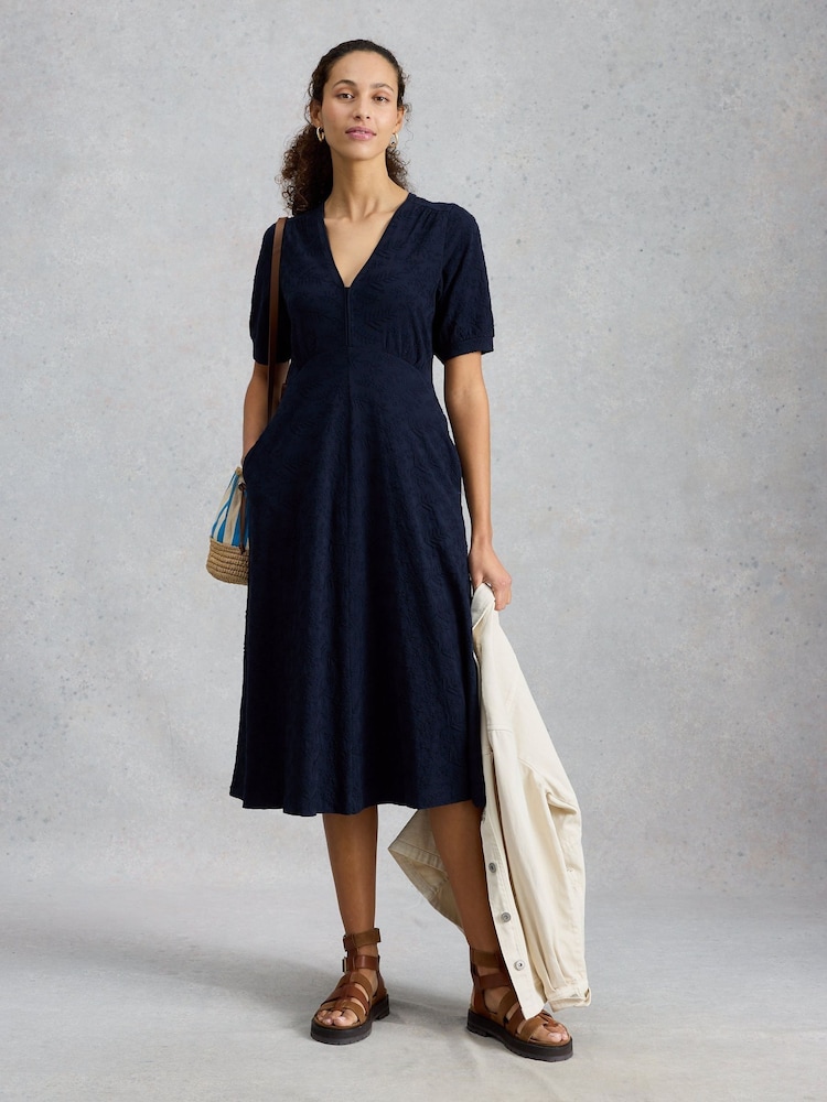 White Stuff Megan Embroidered Jersey Dress - Imagen 2 de 6