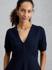 White Stuff Megan Embroidered Jersey Dress - Imagen 4 de 6