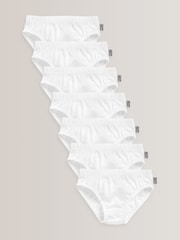 White 100% Cotton Briefs 7 Pack (1.5-16yrs) - Image 1 of 3