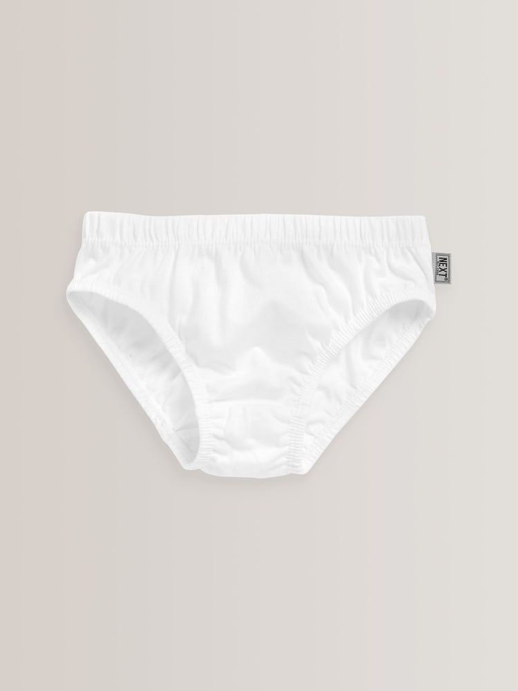 White 100% Cotton Briefs 7 Pack (1.5-16yrs) - Image 2 of 3