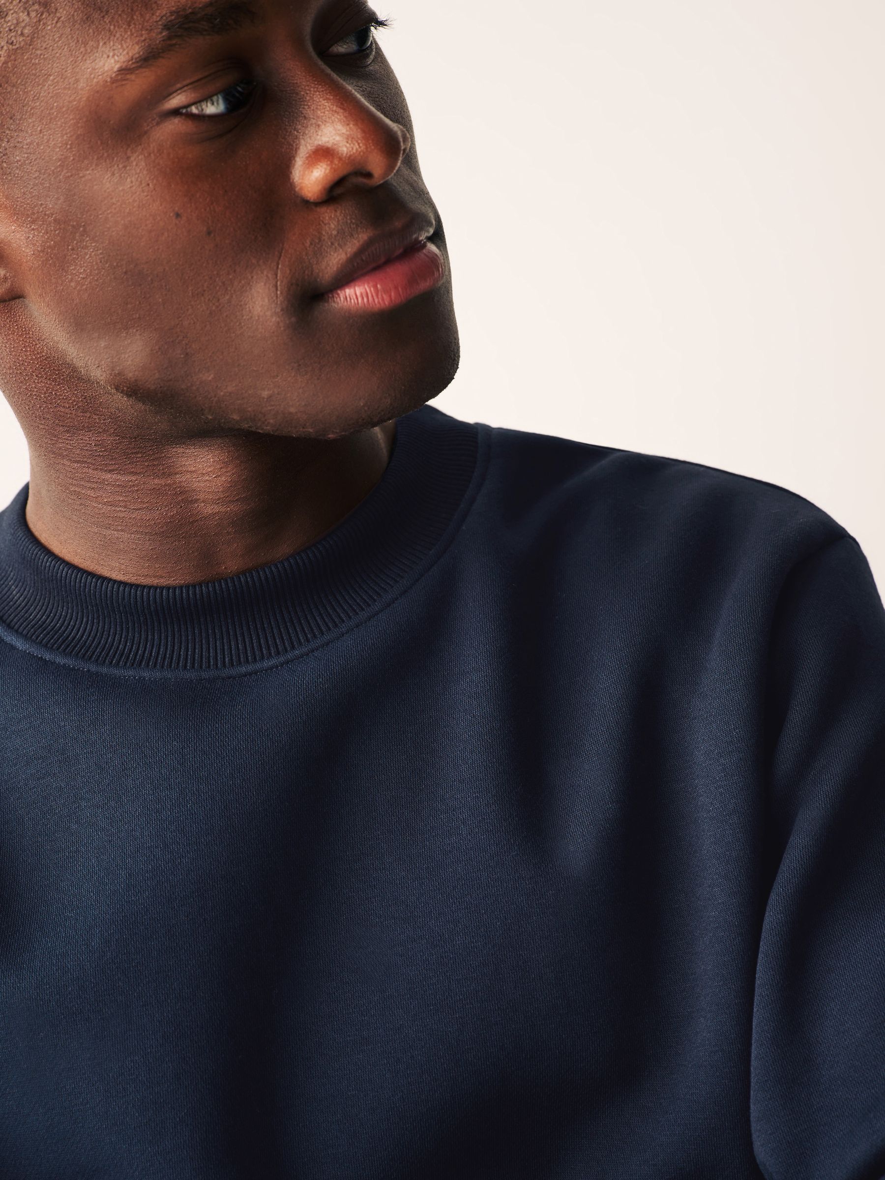 Navy blue sweat shirt best sale