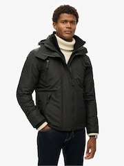 أسود - سترة مضادة للرياح بهودي Mtn من Superdry - صورة 1 من 7