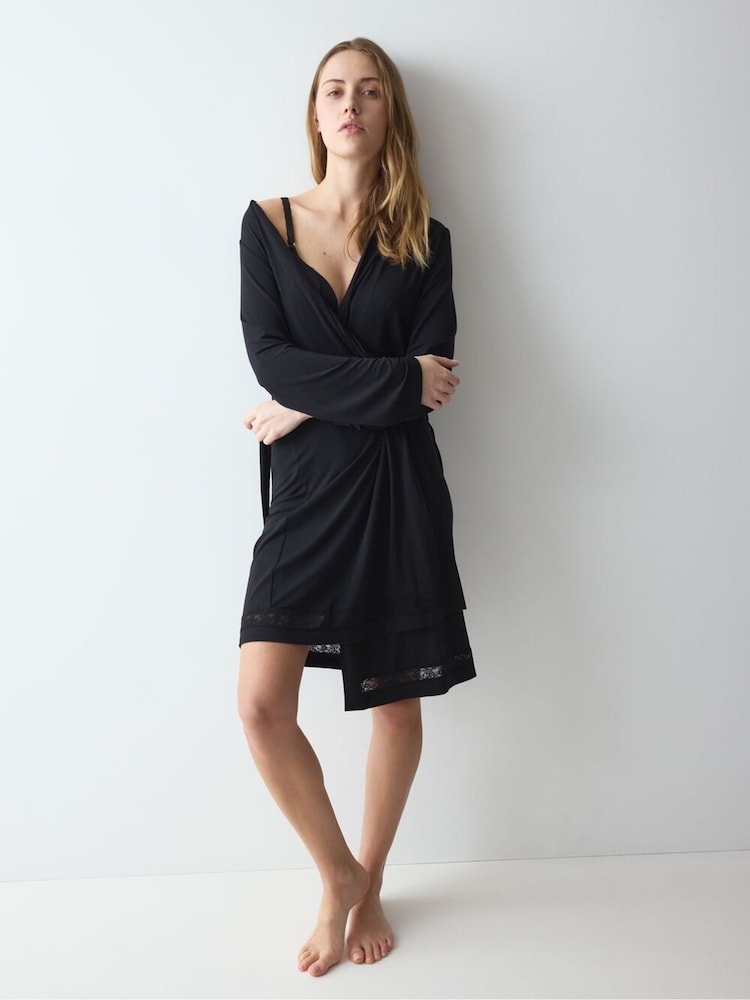 Svart - Triumph Comfort Allure Robe - Bilde 2 av 5