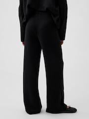Svart - Gap CashSoft Wide-Leg Knitted Trousers (4-13yrs) - Bild 2 av 5