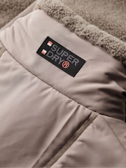 Superdry Timber Wolf Brown Relaxed Fleece Trekker Jacket - Image 5 of 6