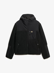 Superdry Noir Hood Expedition Borg Hybrid Jacket - Image 5 of 6