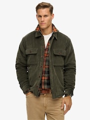 Superdry Olive Green Surplus Co-ord Quilt Jacket - Image 1 of 6