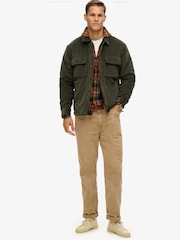 Superdry Olive Green Surplus Co-ord Quilt Jacket - Image 4 of 6