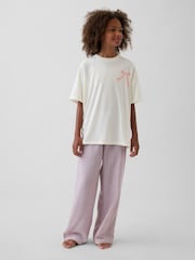 Gap Pink Bow Oversized Pyjamas Set (5-13yrs) - Image 1 of 4