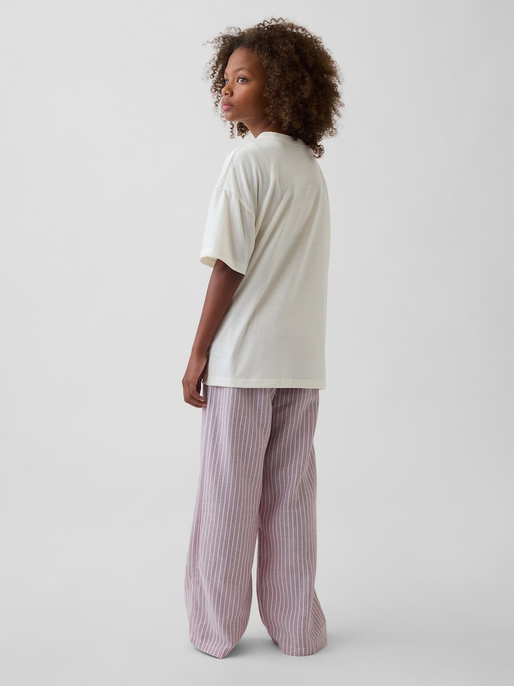 Gap Pink Bow Oversized Pyjamas Set (5-13yrs) - Image 2 of 4 Gap Pink Bow Oversized Pyjamas Set (5-13yrs) - Image 2 of 4