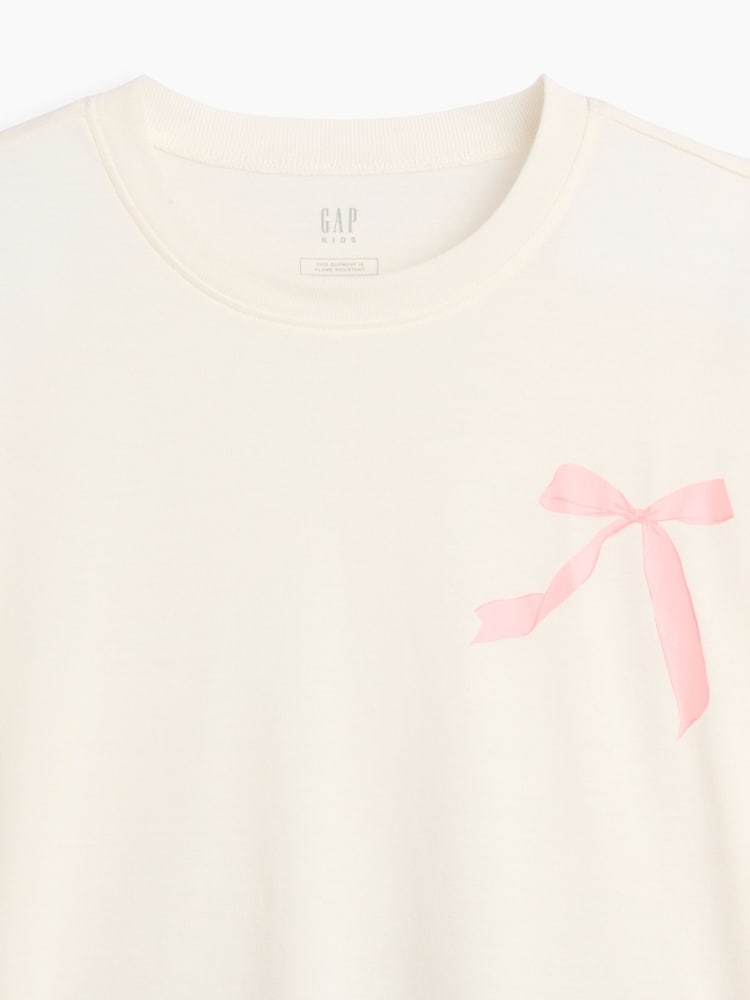 Gap Pink Bow Oversized Pyjamas Set (5-13yrs) - Image 4 of 4 Gap Pink Bow Oversized Pyjamas Set (5-13yrs) - Image 4 of 4