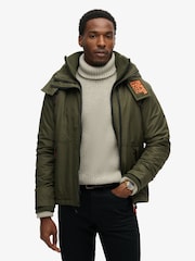 Superdry Army Khaki Hooded Mtn Winbreaker Jacket - Image 1 of 8