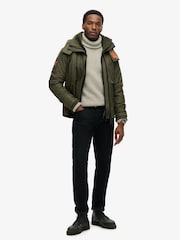 Superdry Army Khaki Hooded Mtn Winbreaker Jacket - Image 4 of 8