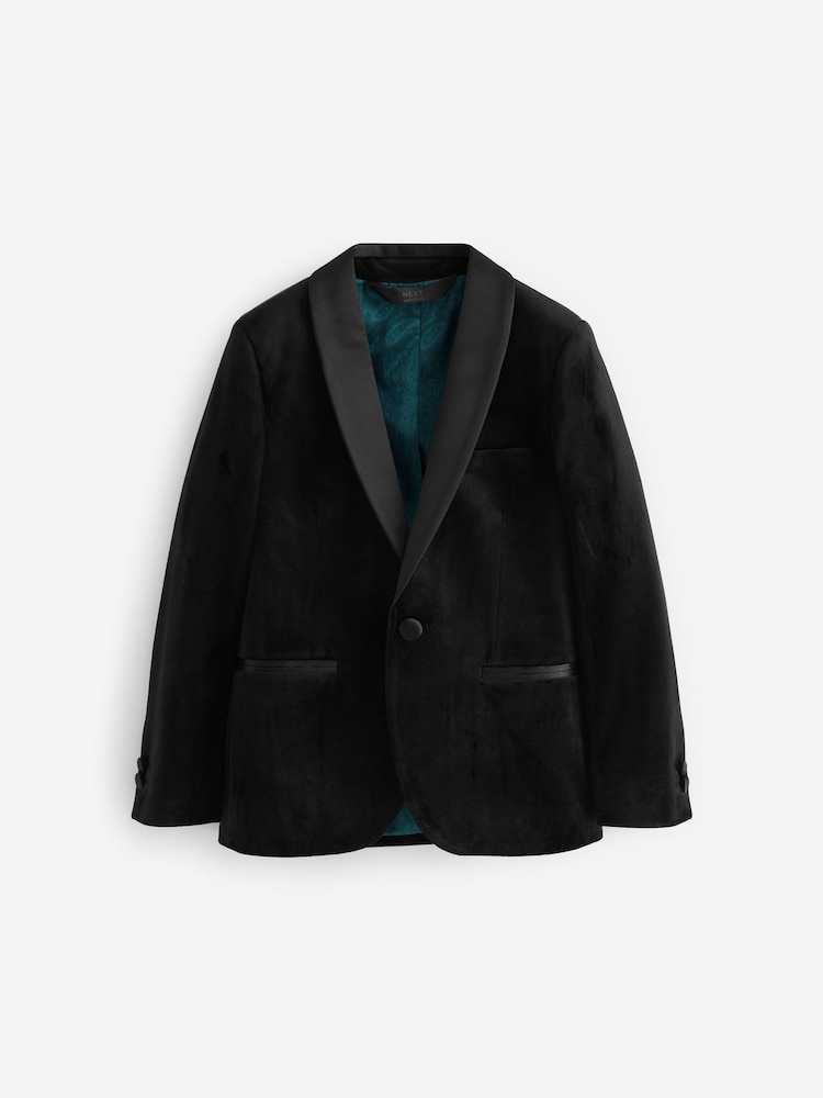 Black Velvet Blazer (3-16yrs) - Image 1 of 4