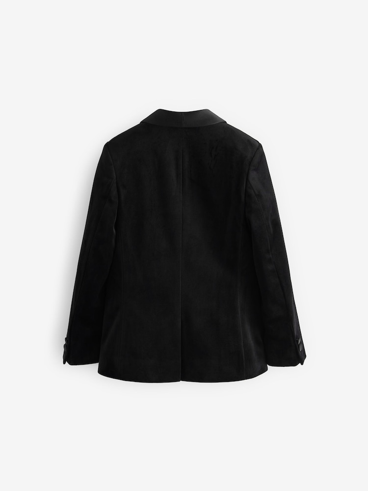 Black Velvet Blazer (3-16yrs) - Image 2 of 4