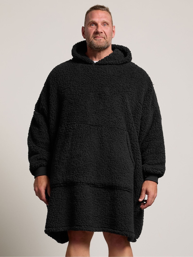 BadRhino Big & Tall Black Blanket Hoodie - Image 1 of 7 BadRhino Big & Tall Black Blanket Hoodie - Image 1 of 7