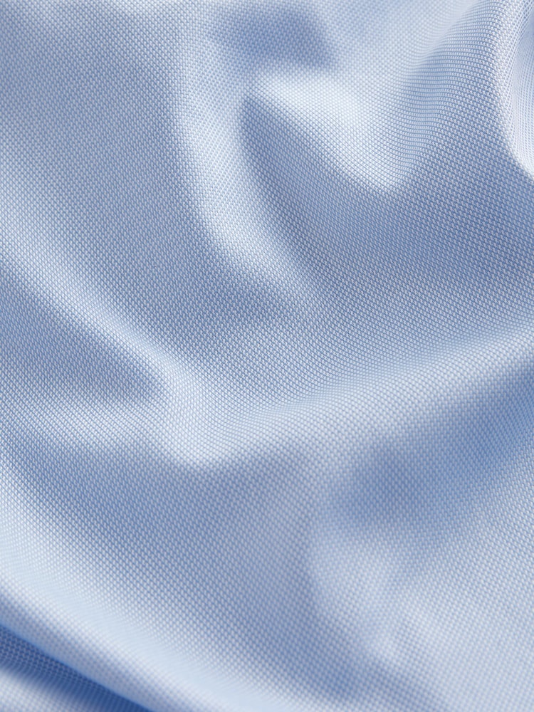 Blau - Schmale Passform - Formelles Hemd mit doppelter Manschette und Besatz - Bild 8 von 8